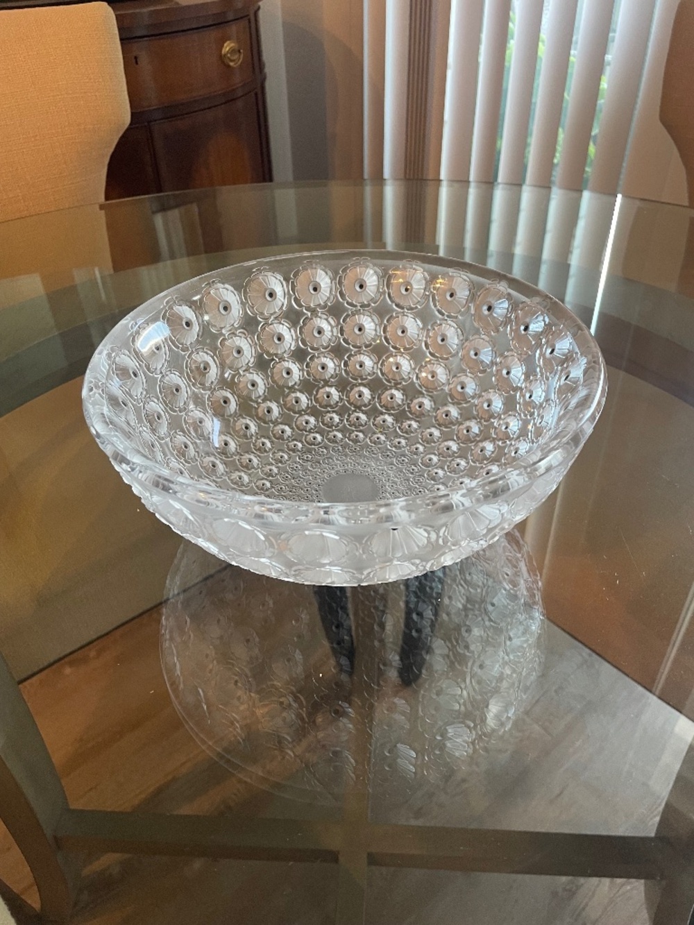 Lalique Nemours bowl 10” diameter